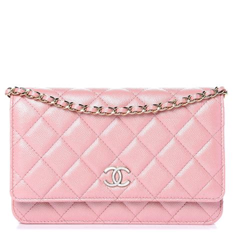 Chanel Wallet On Chain Caviar Pink in 